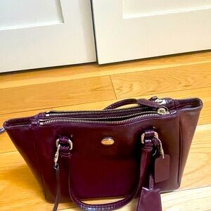 Stunning burgundy Coach handbag
